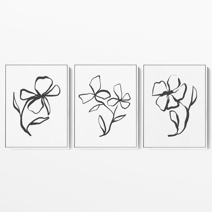 Plant Line Drawings - Set of 3