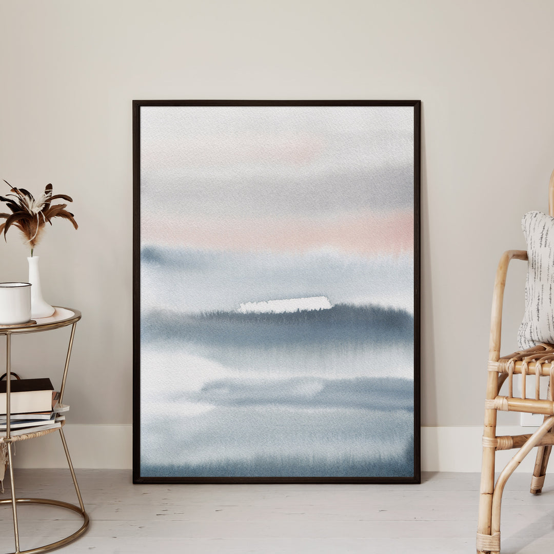 Gray Days Abstract  - Art Print or Canvas - Jetty Home