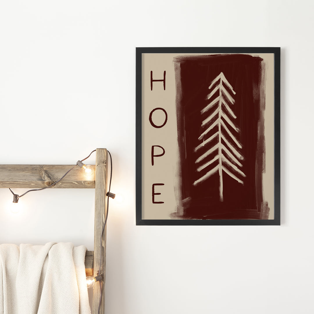 Minimalist Christmas Hope - Art Print or Canvas - Jetty Home