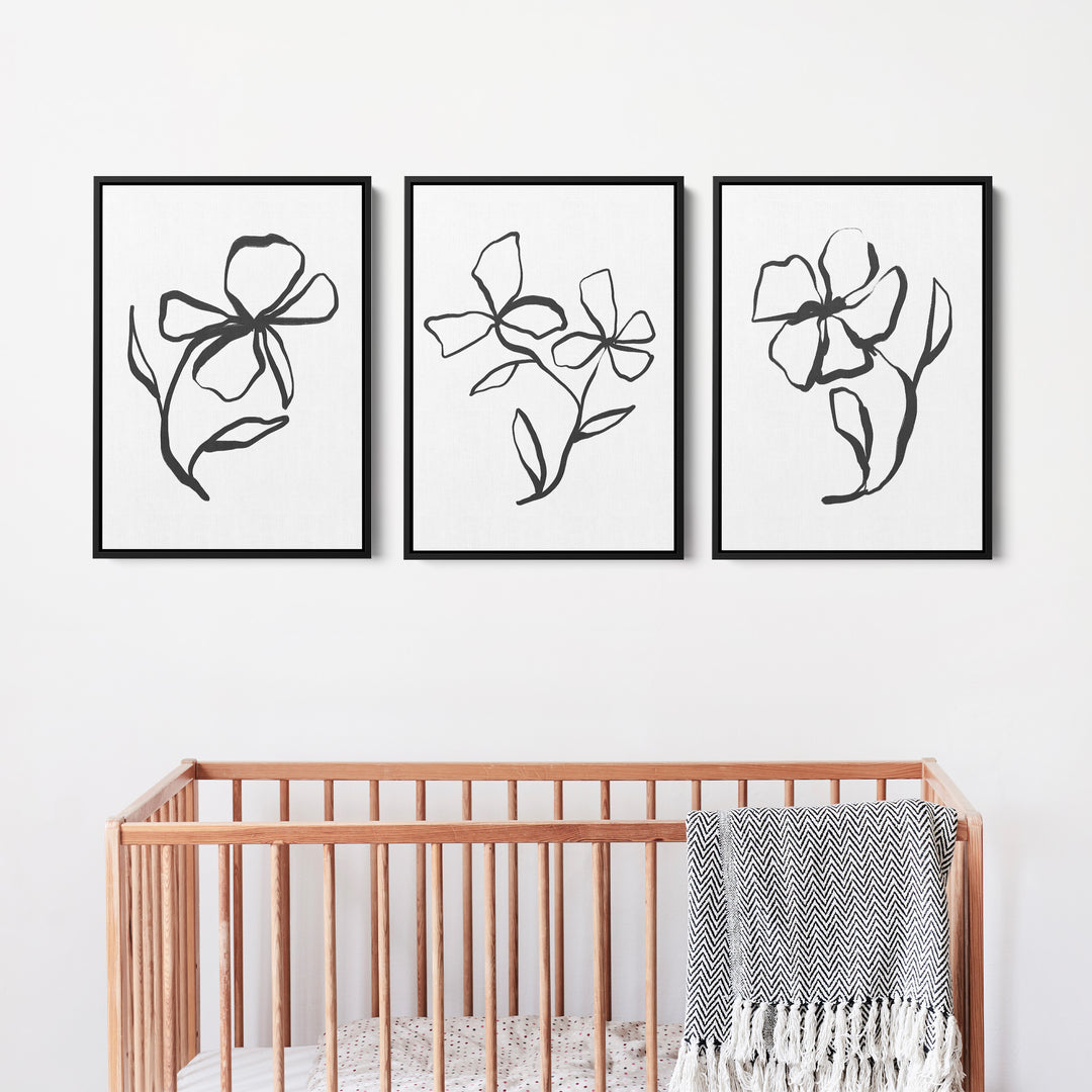 Plant Line Drawings - Set of 3