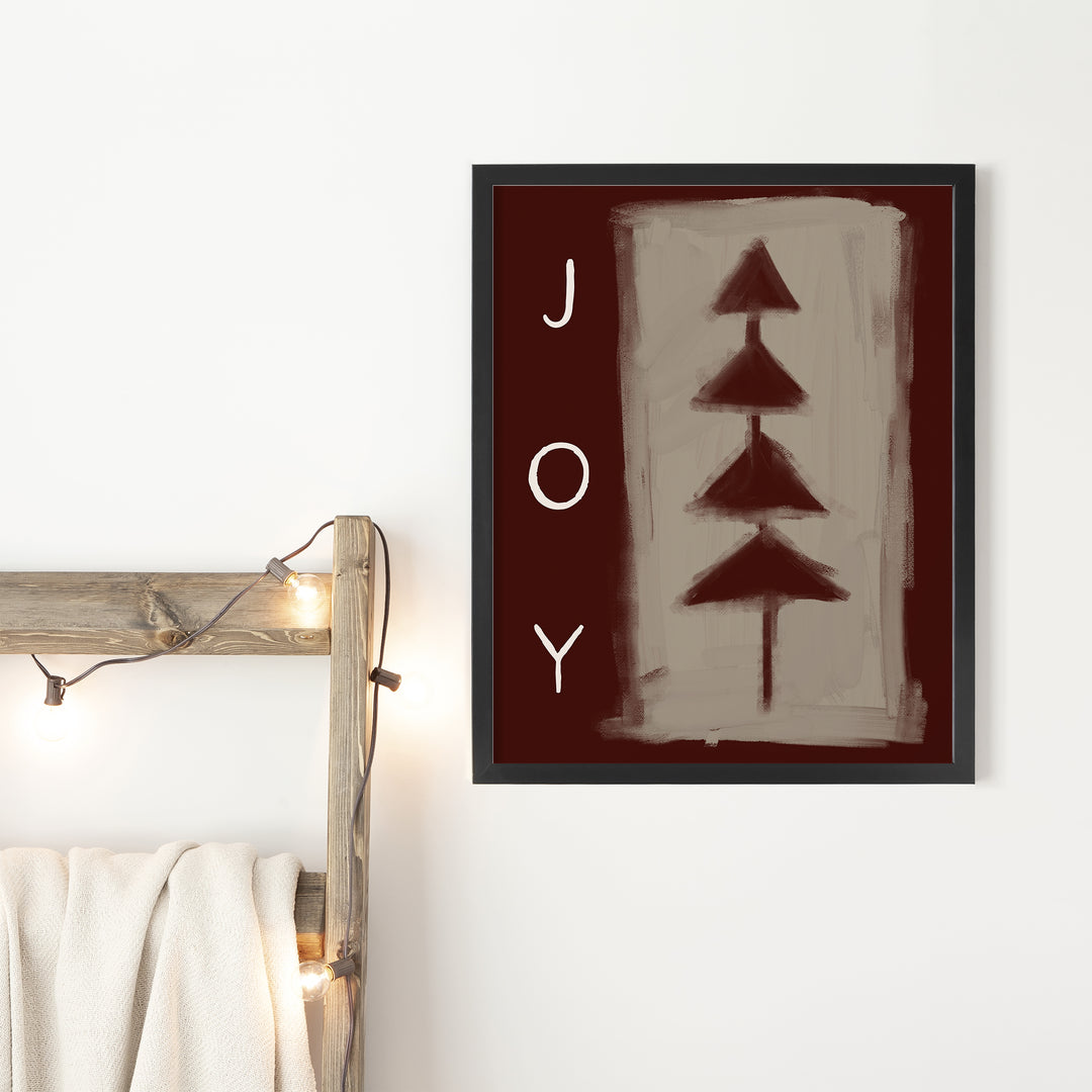 Minimalist Christmas Joy - Art Print or Canvas - Jetty Home