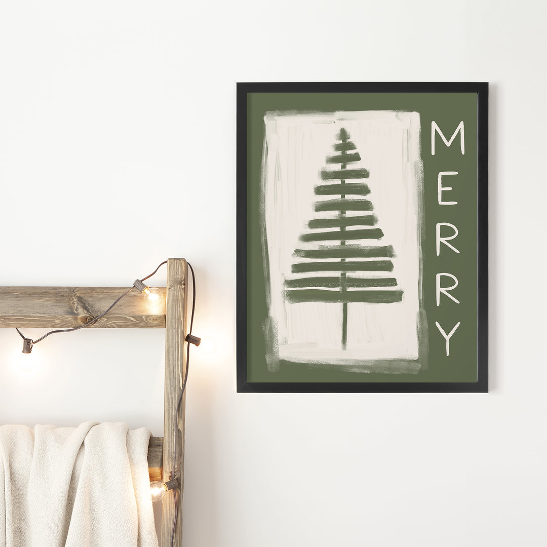 Minimalist Christmas Merry - Art Print or Canvas - Jetty Home