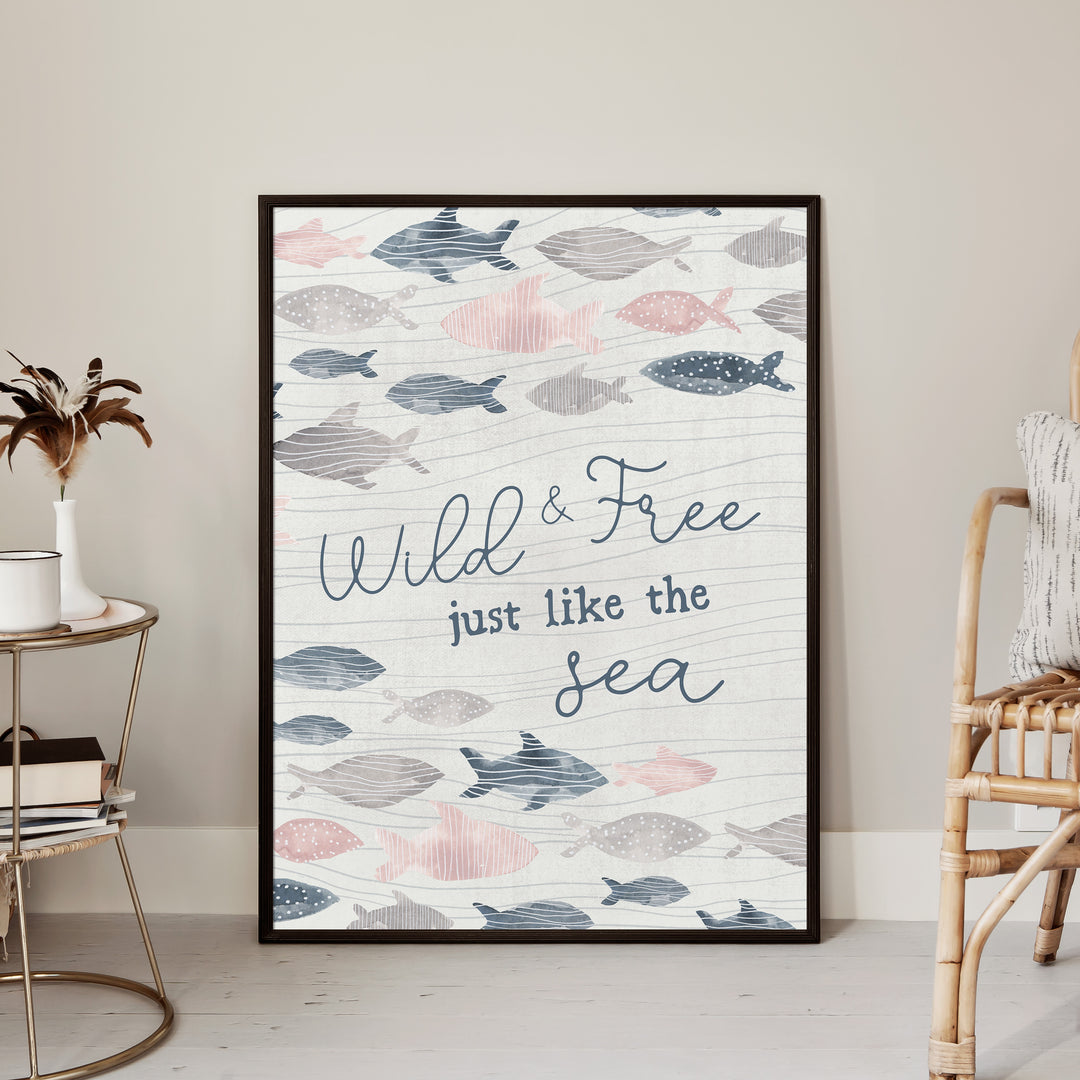 Wild and Free Just Like the Sea, No. 1 - Art Print or Canvas | Jetty Home