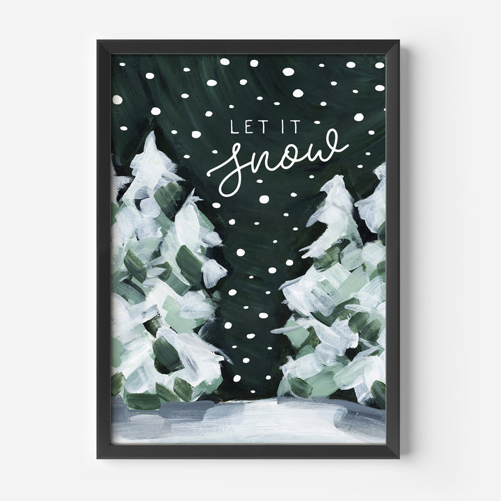 Let it Snow  - Art Print or Canvas - Jetty Home