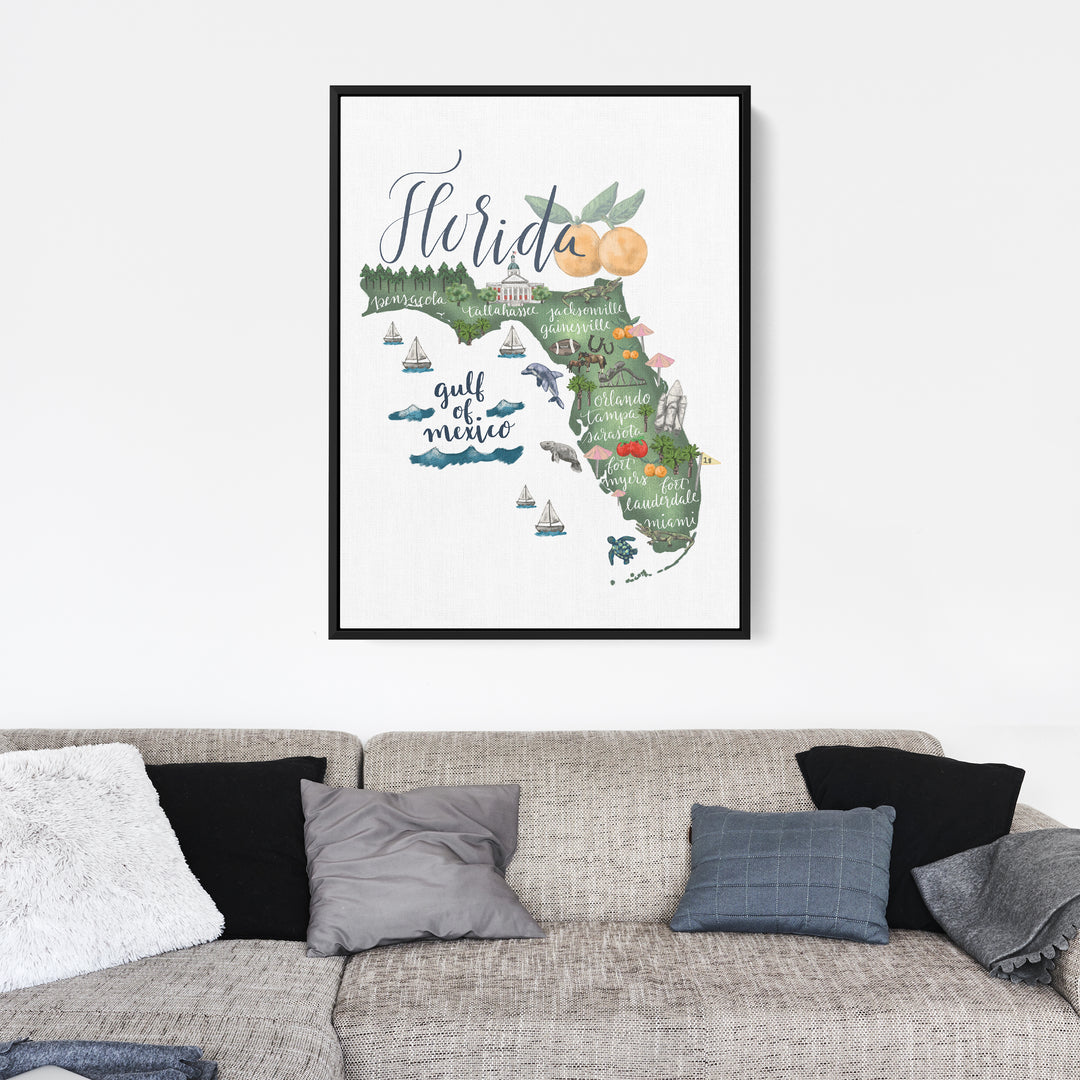 Florida  - Art Print or Canvas - Jetty Home