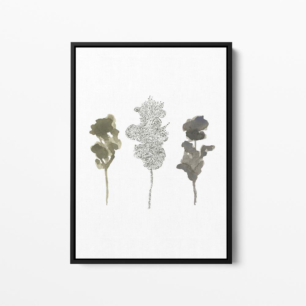Misty Forest Tree Trio  - Art Print or Canvas - Jetty Home