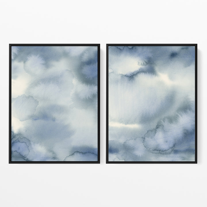 Hazed Tide Diptych - Set of 2