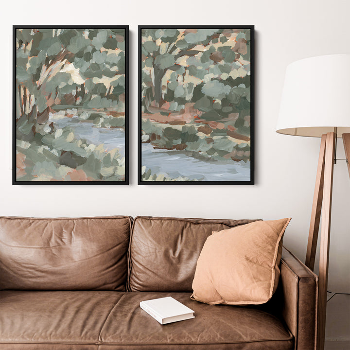 The Woodland Stream Diptych - Set of 2