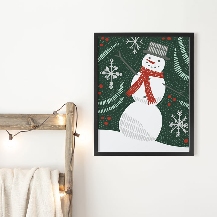 Folk Winter Snowman - Jetty Home