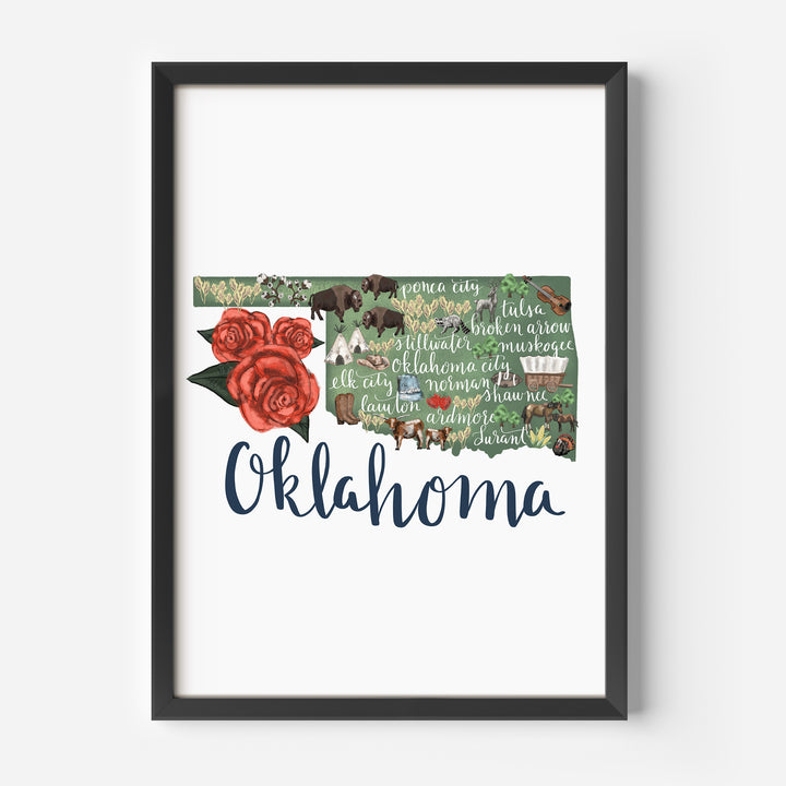 Oklahoma  - Art Print or Canvas - Jetty Home