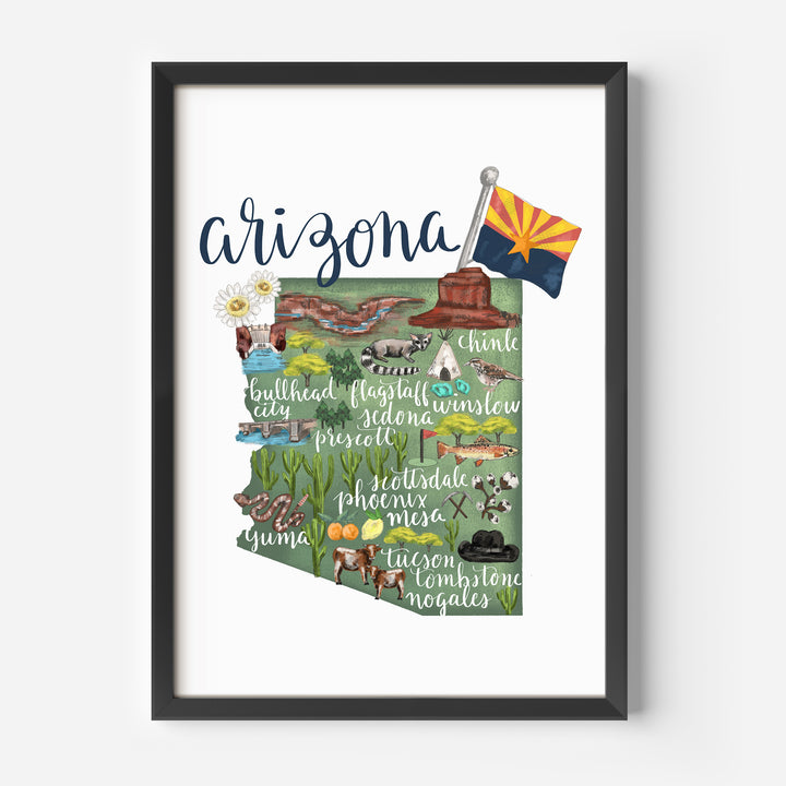 Arizona  - Art Print or Canvas - Jetty Home