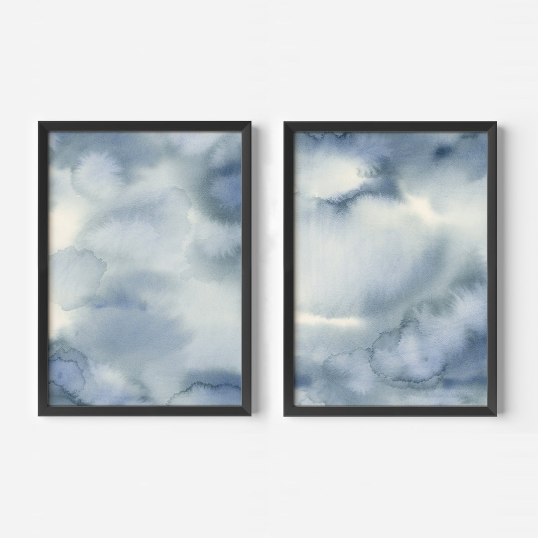 Hazed Tide Diptych - Set of 2