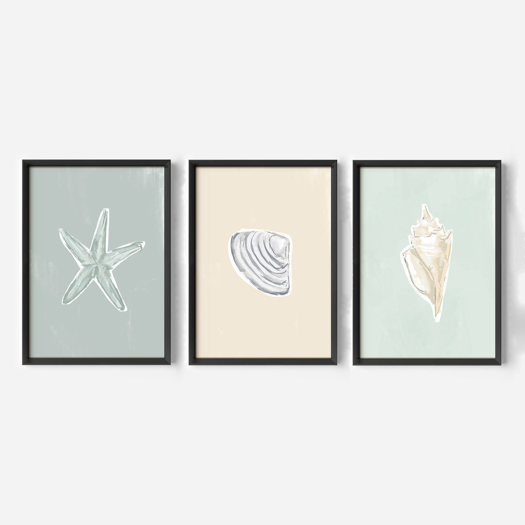 Washed Ashore Triptych - Set of 3