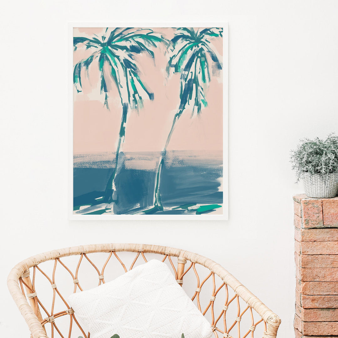 Leaning Palms - Art Print or Canvas - Jetty Home