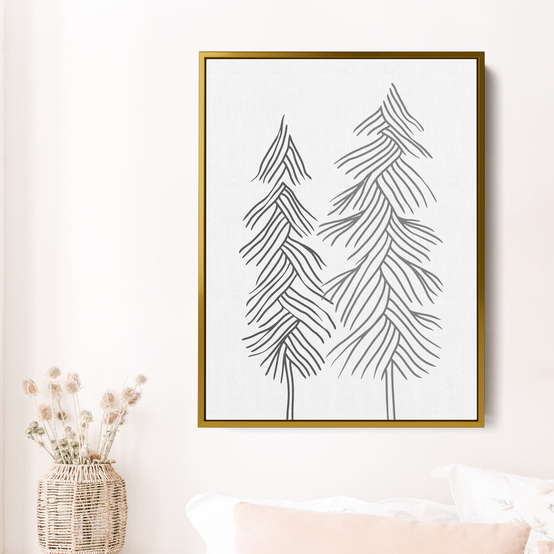 Simple Line Pine Trees, No. 1