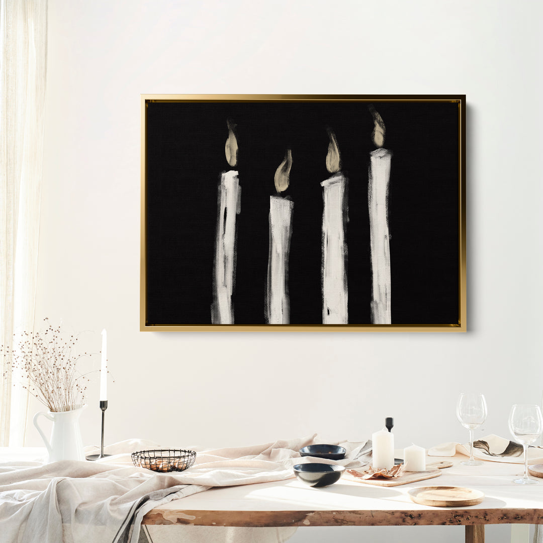 Advent Candles Glowing - Art Print or Canvas - Jetty Home