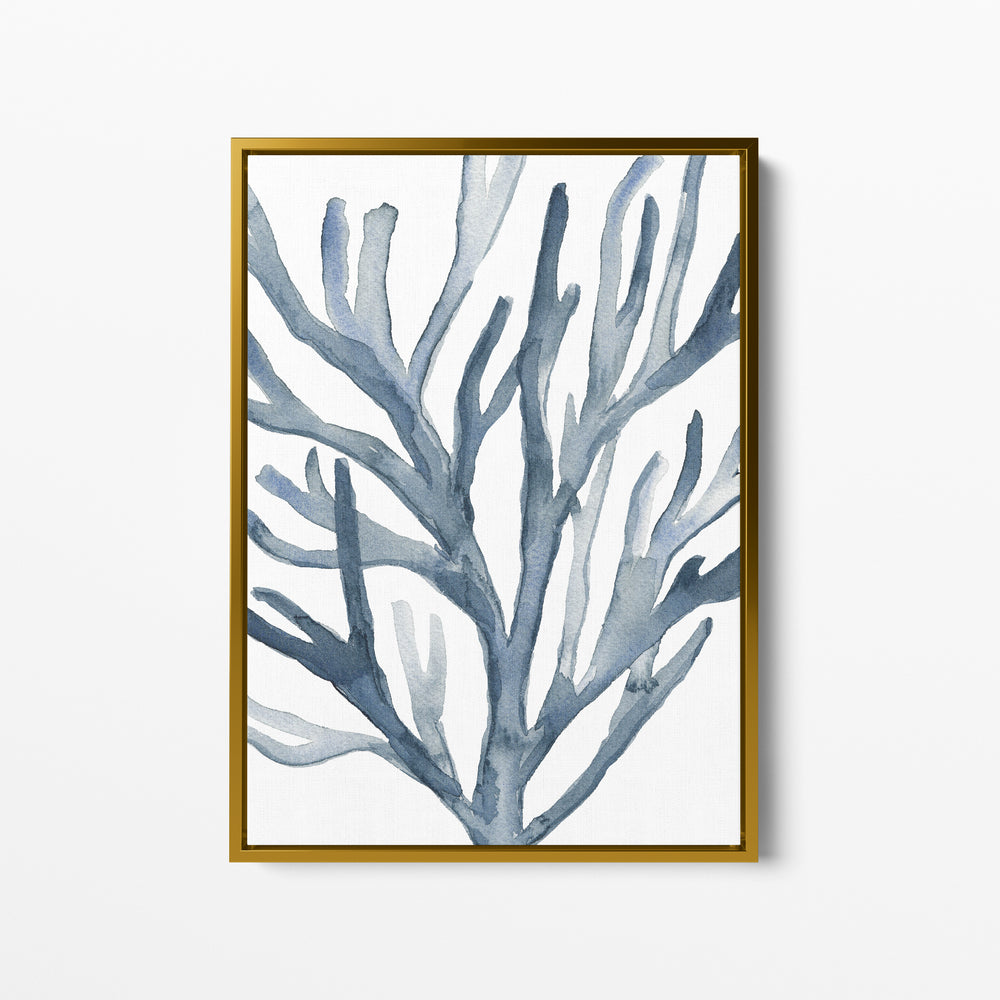 Blue Seaweed Coral Watercolor No. 2  - Art Print or Canvas - Jetty Home