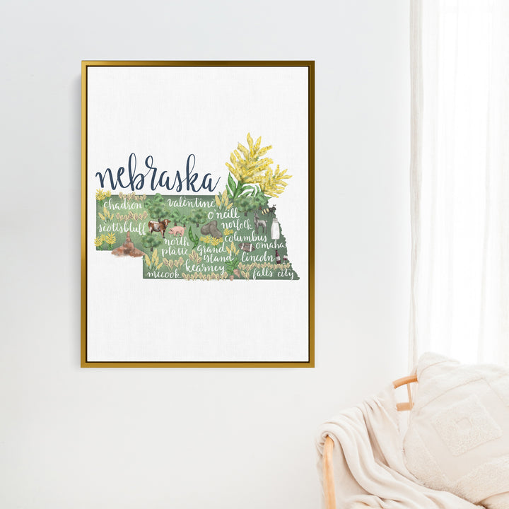 Nebraska  - Art Print or Canvas - Jetty Home