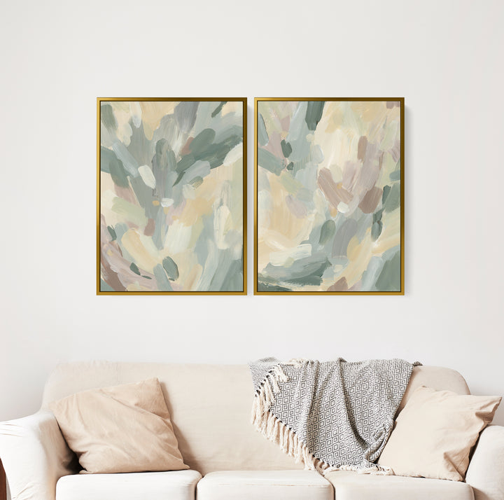 Pastoral Abstract Diptych - Set of 2