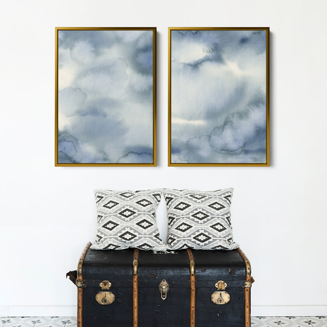 Hazed Tide Diptych - Set of 2
