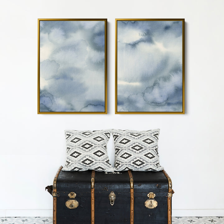 Hazed Tide Diptych - Set of 2