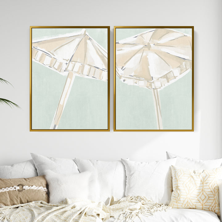 Summer Umbrellas Diptych - Set of 2