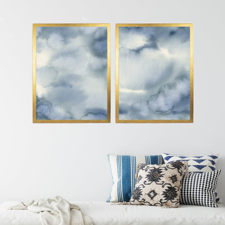 Hazed Tide Diptych - Set of 2