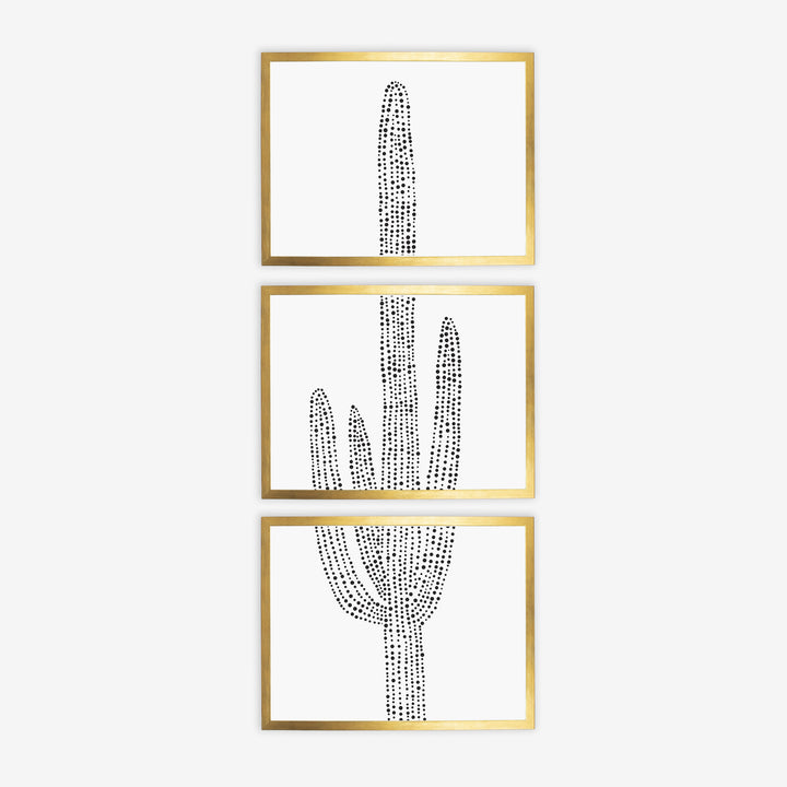 Desert Saguaro Cactus, No. 2 - Set of 3