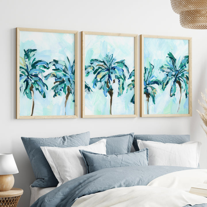 Breezy Island Palms - Set of 3