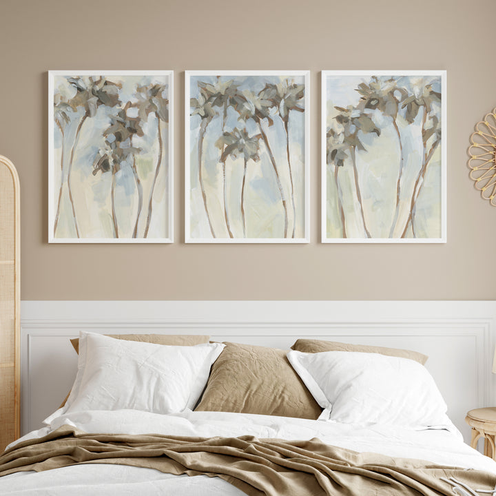 Warm Palm Daze Triptych - Set of 3