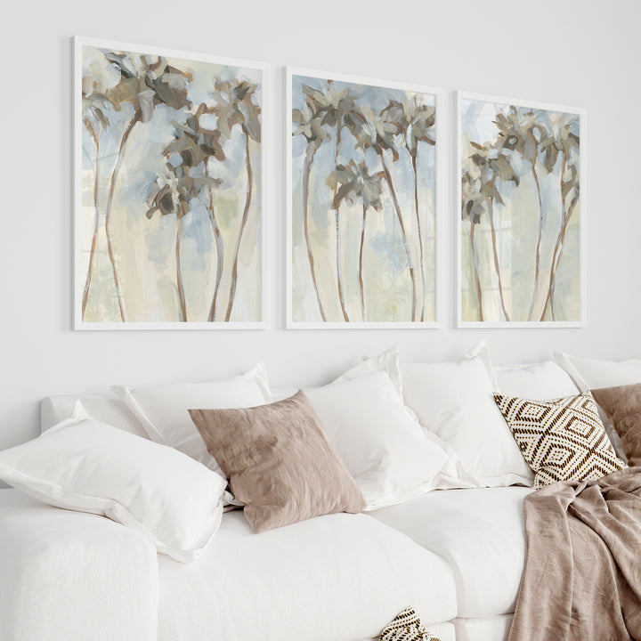 Warm Palm Daze Triptych - Set of 3