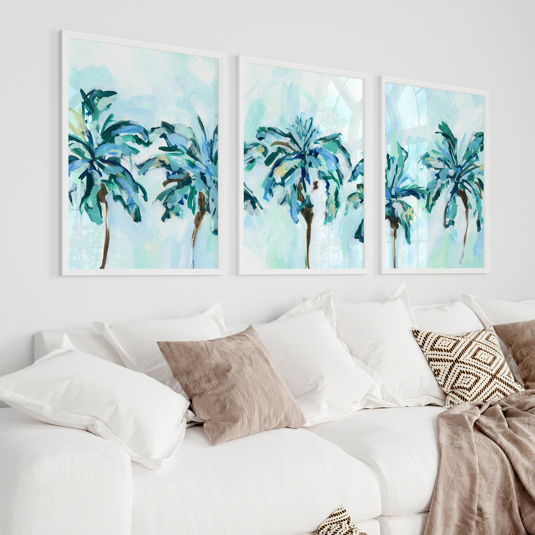 Breezy Island Palms - Set of 3