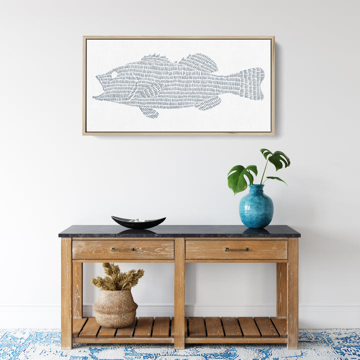 Largemouth Bass Lake Fish Panoramic - Art Print or Canvas - Jetty Home