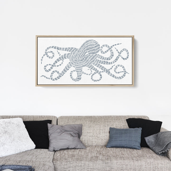 Octopus Kraken Modern Illustration Panoramic - Art Print or Canvas - Jetty Home