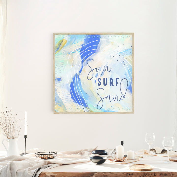 Sun Surf Sand  - Art Print or Canvas - Jetty Home