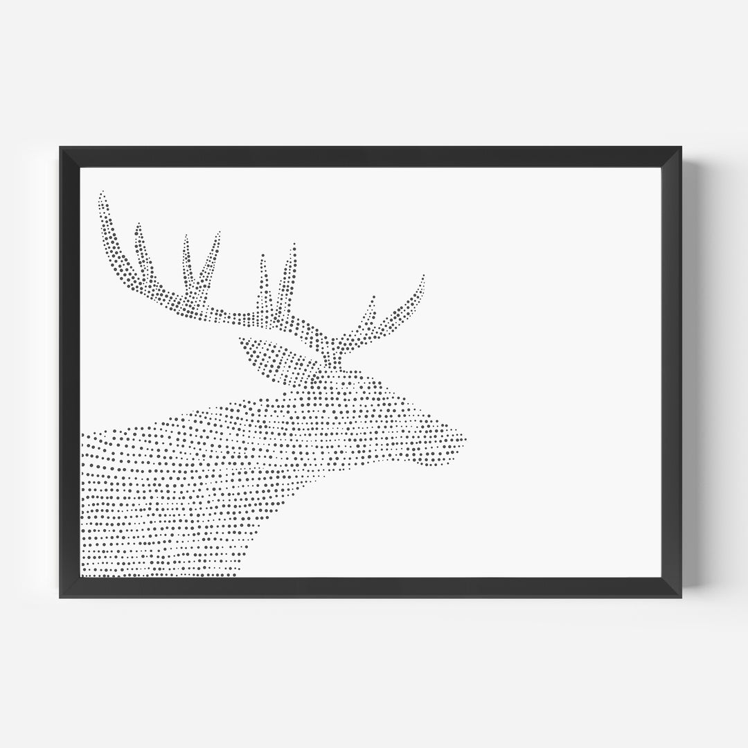 Minimalist Deer Illustration