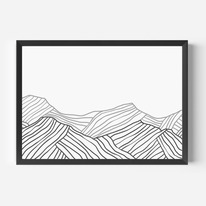 Minimalist Mountainscape