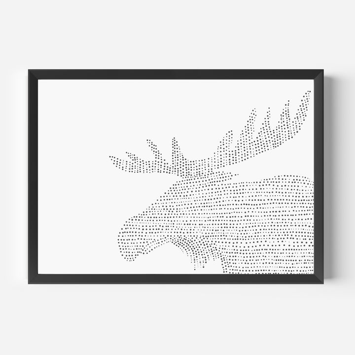 Minimalist Moose Illustration