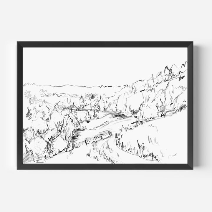Meadow Mountain Illustration