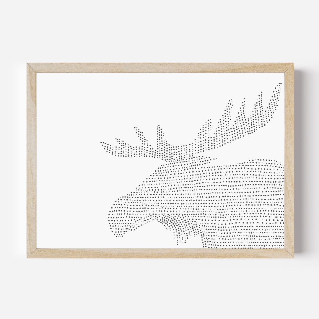 Minimalist Moose Illustration