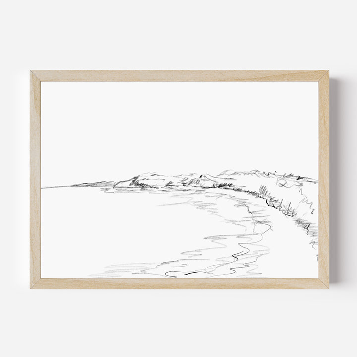 Minimalist Coastline Illustration, No. 2