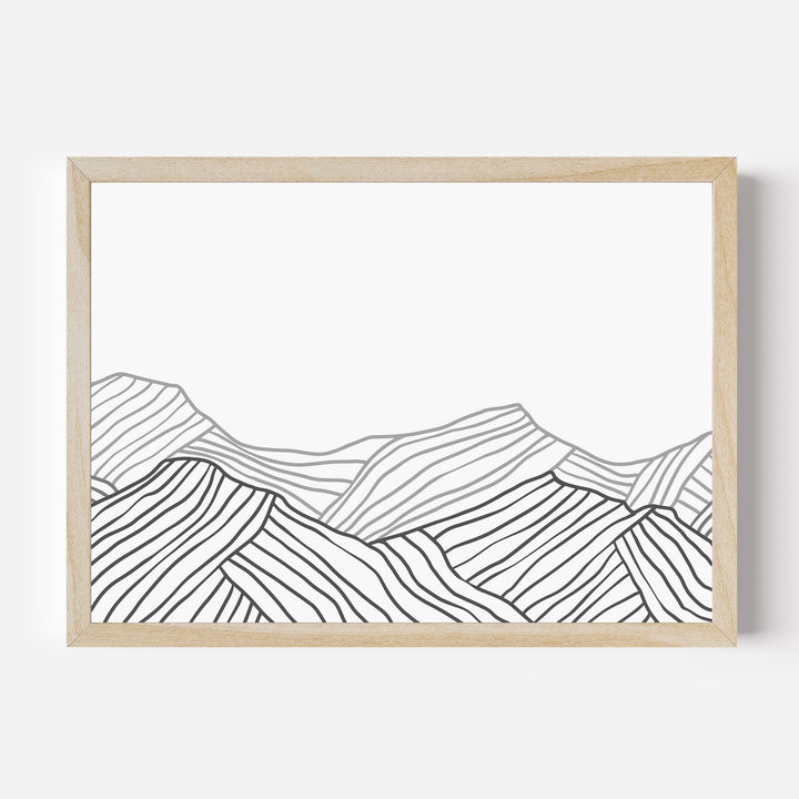 Minimalist Mountainscape