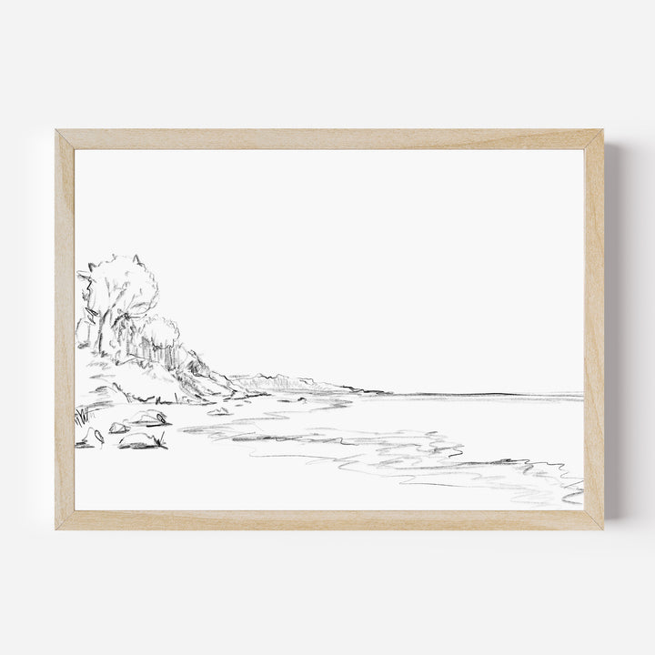 Minimalist Coastline Illustration, No. 1