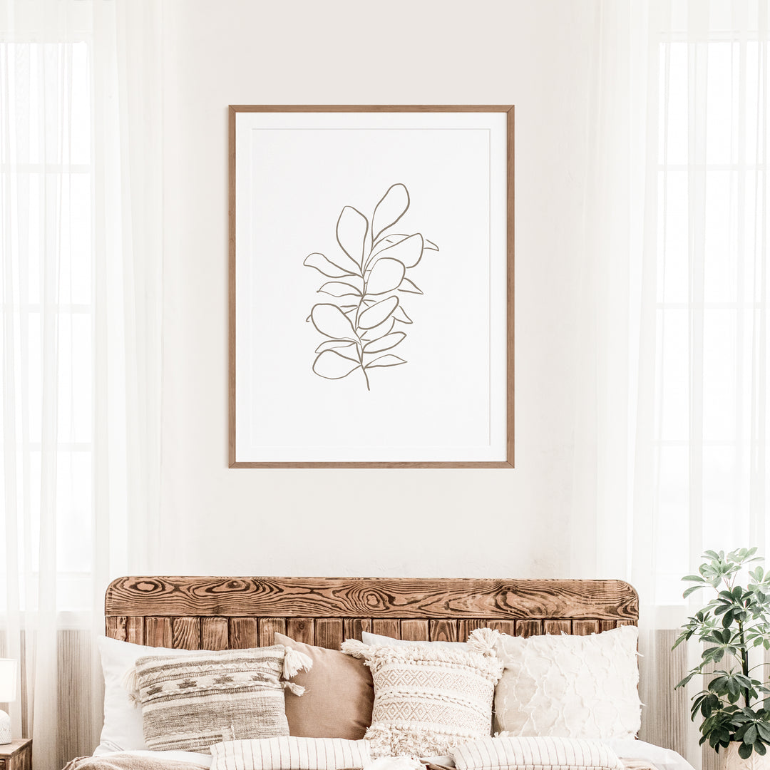 Eucalyptus Drawing, No. 3  - Art Print or Canvas - Jetty Home