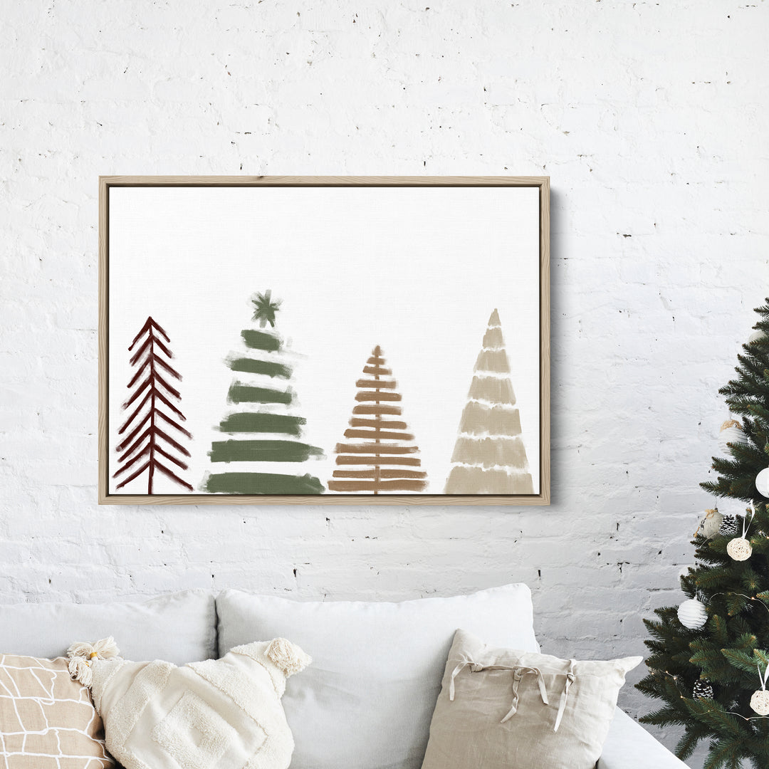Nordic Christmas Trees, No. 2 - Art Print or Canvas - Jetty Home