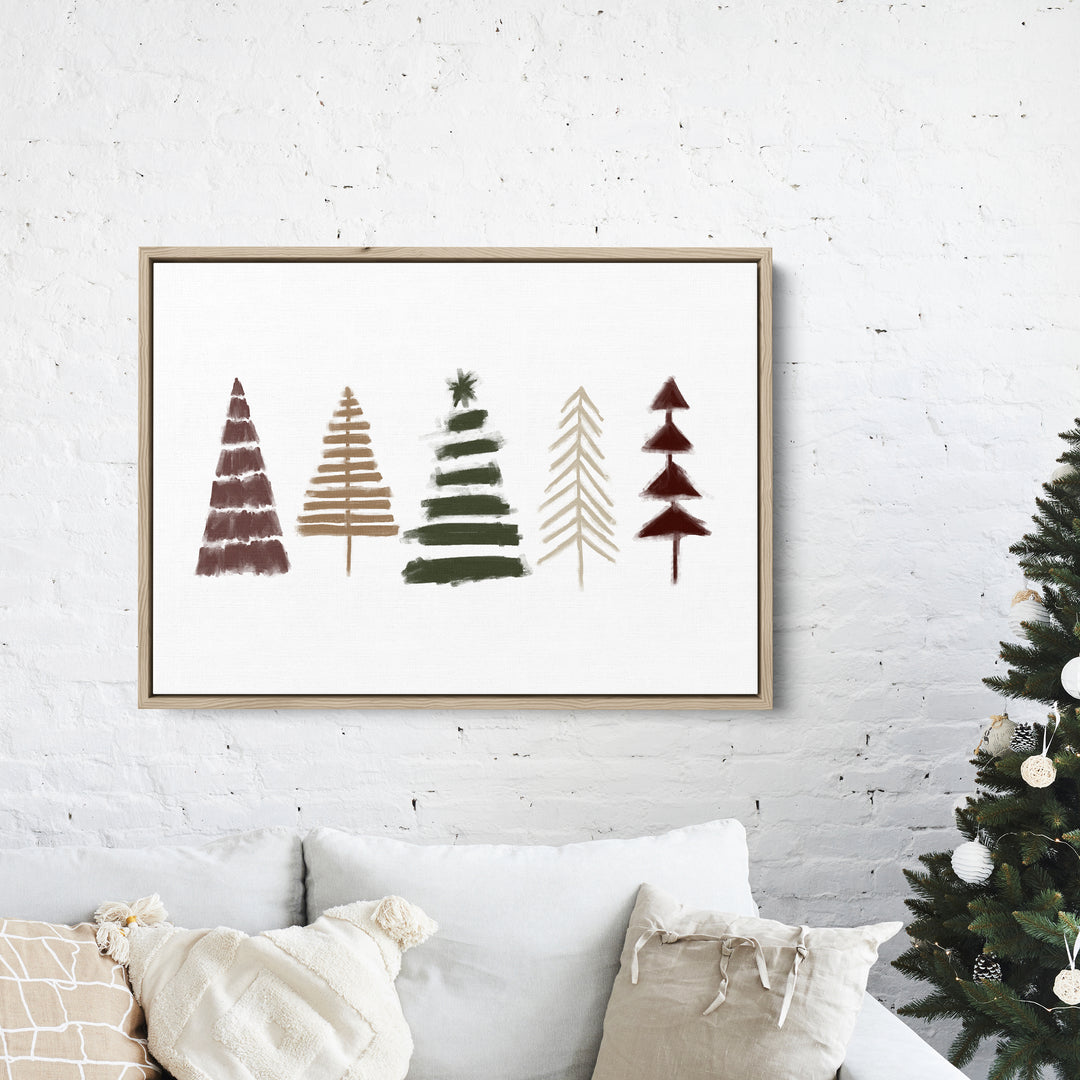 Nordic Christmas Trees, No. 1 - Art Print or Canvas - Jetty Home