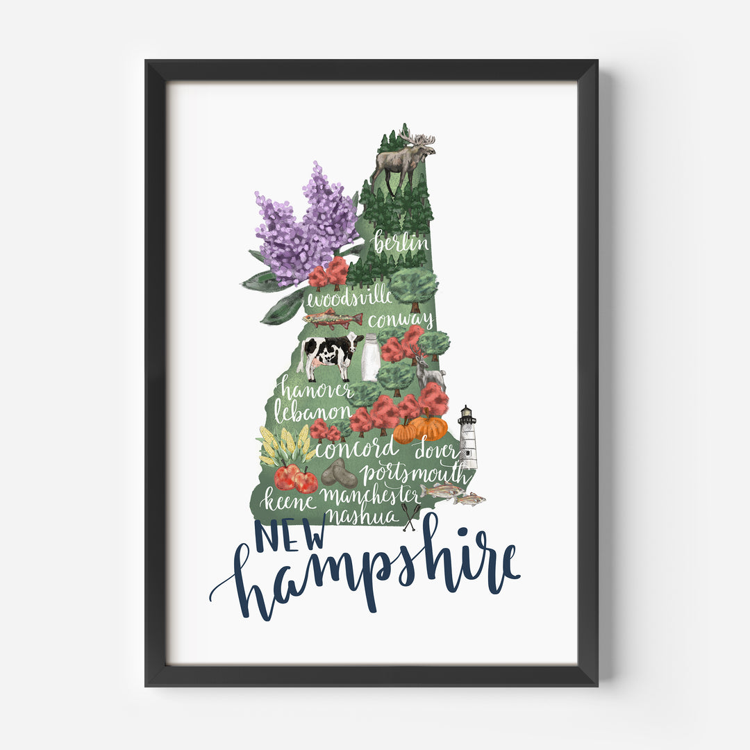 New Hampshire Map