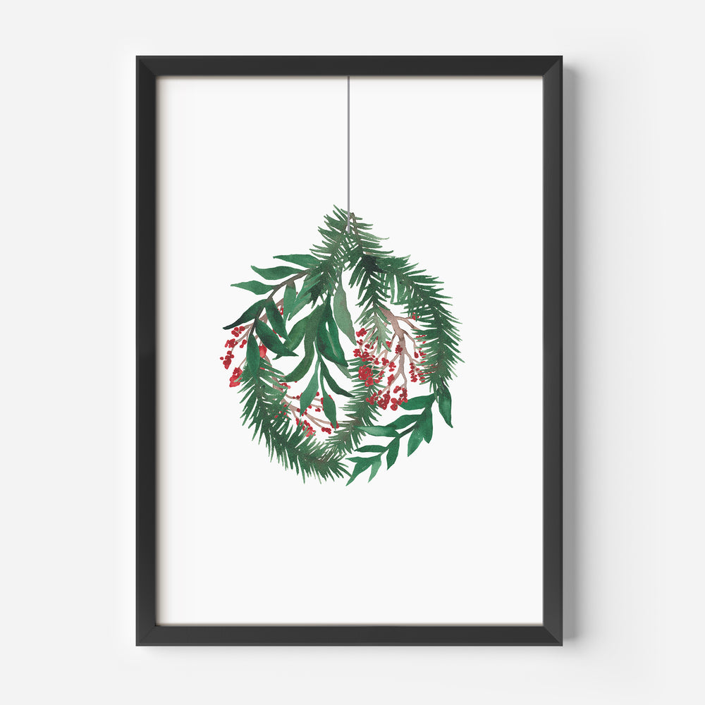 Watercolor Christmas Ornament - Jetty Home