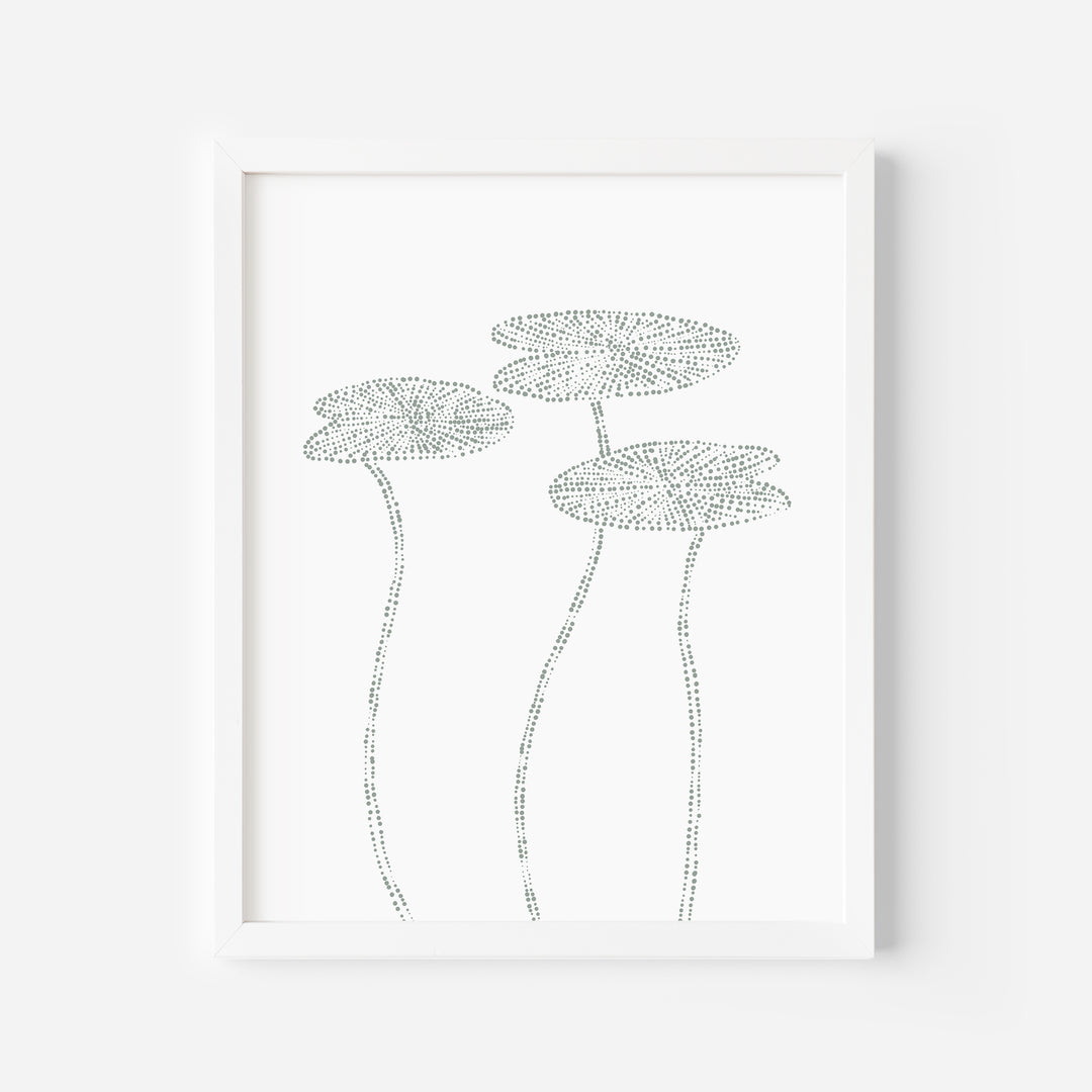 Modern Lily Pad Illustration