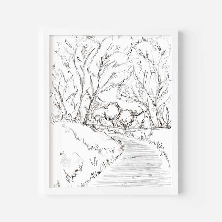 The Forest Path Illustration - Jetty Home